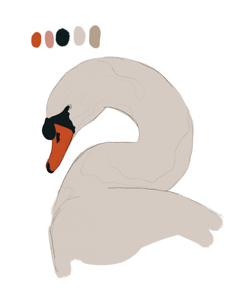 Blocking in colours in digital painting